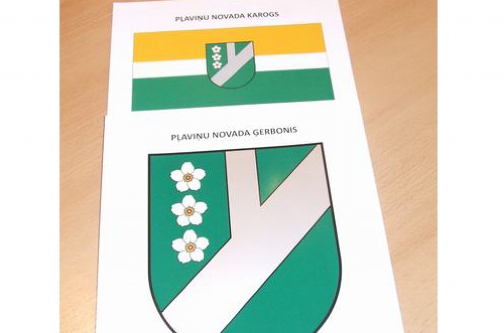 Pļaviņu novadam savs ģerbonis un karogs
