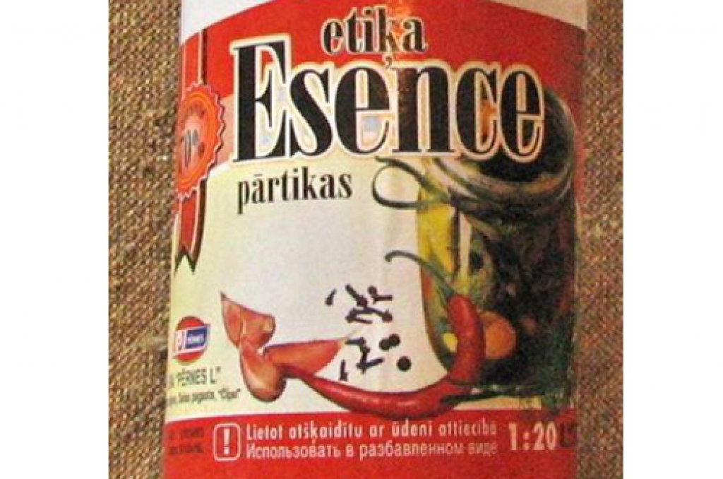 Nebūs nopērkama etiķa esence