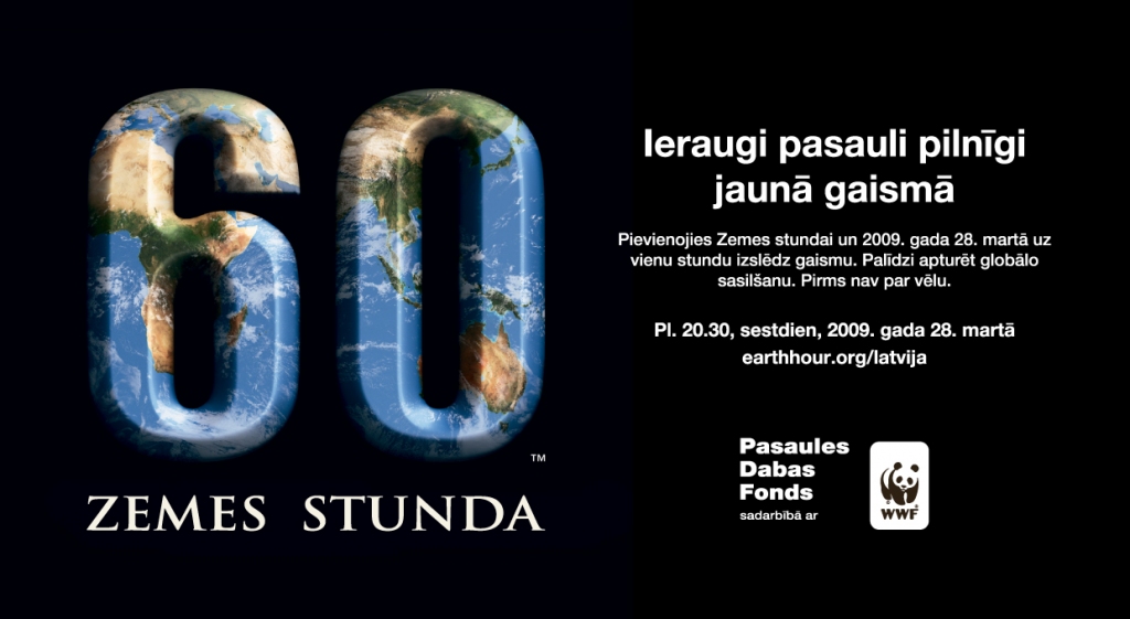 Zemes stunda – 2009. gada 28. marts plkst. 20:30