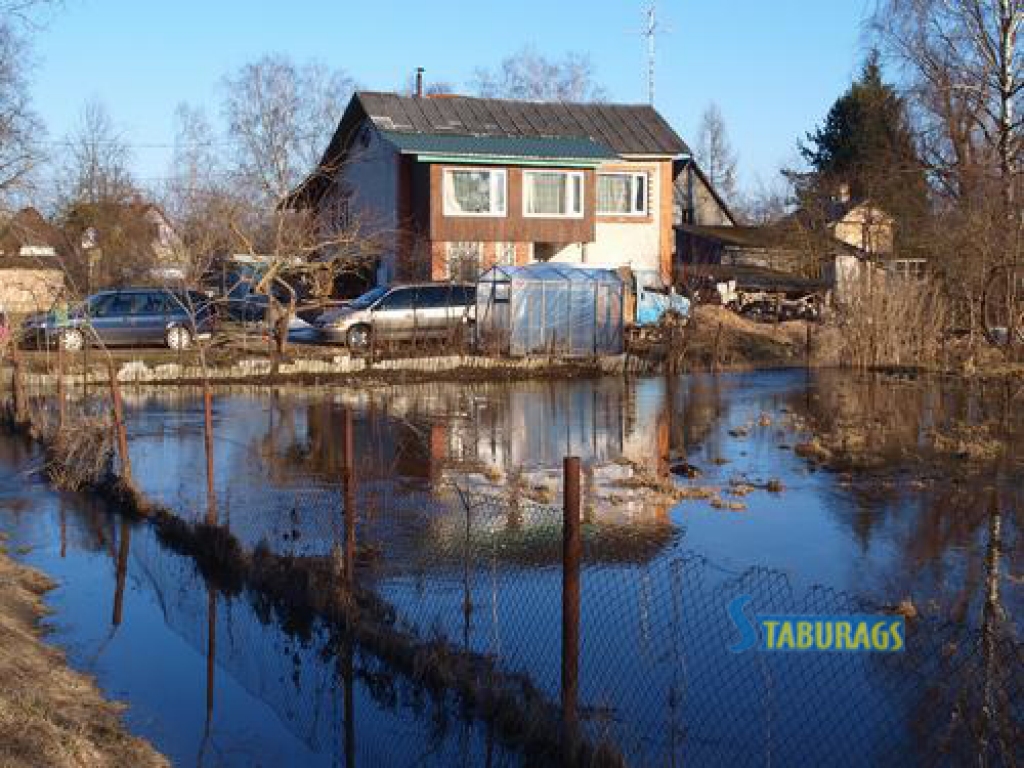 Skrīverus pārņem palu ūdeņi