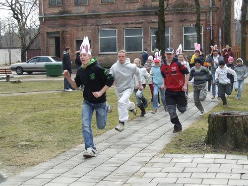 Lieldienu zaķu skrējiens Jaunjelgavā