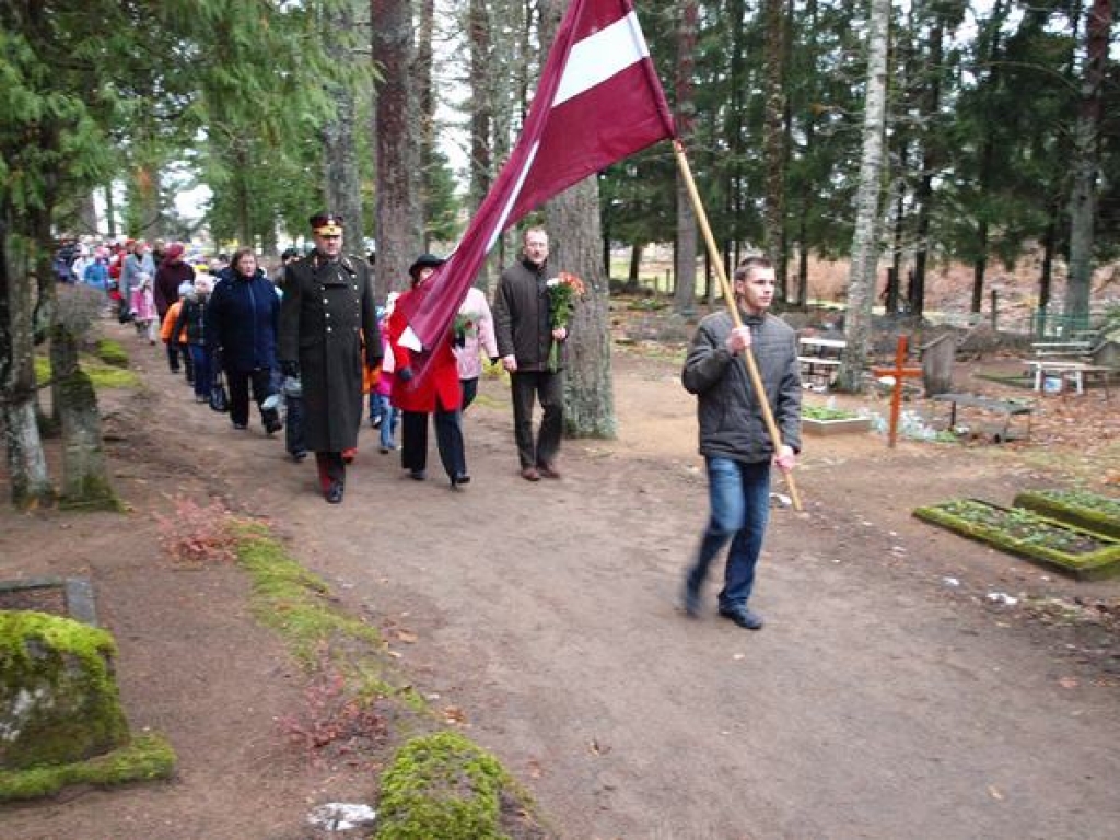 Piemiņas brīdis Jaunjelgavas kapos