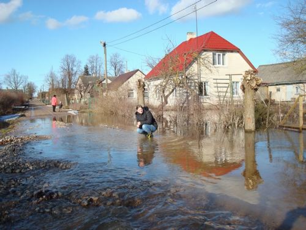 Skrīverus pārņem palu ūdeņi