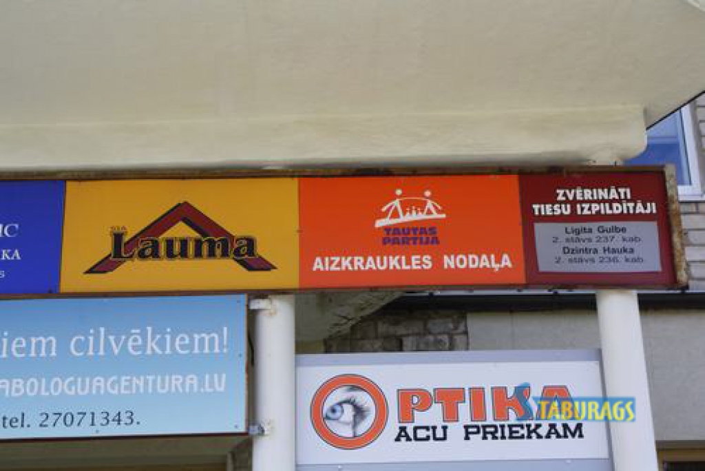 Kas noņems izkārtni? 