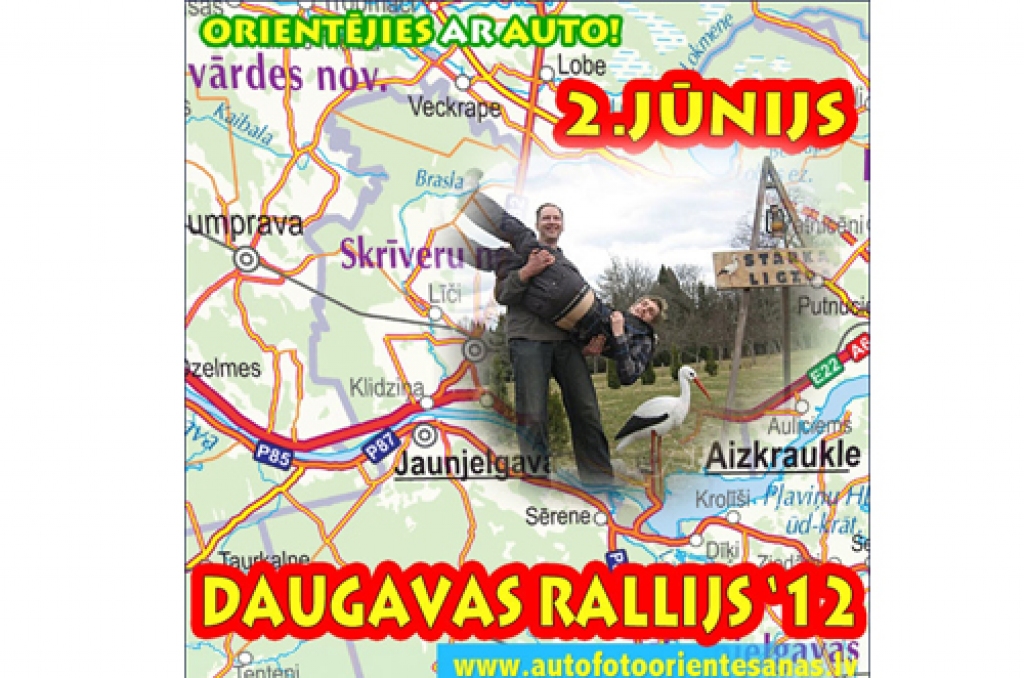 Aizkraukles un Skrīveru novadā notiks autofotoorientēšanās sacensības "Daugavas rallijs 2012"