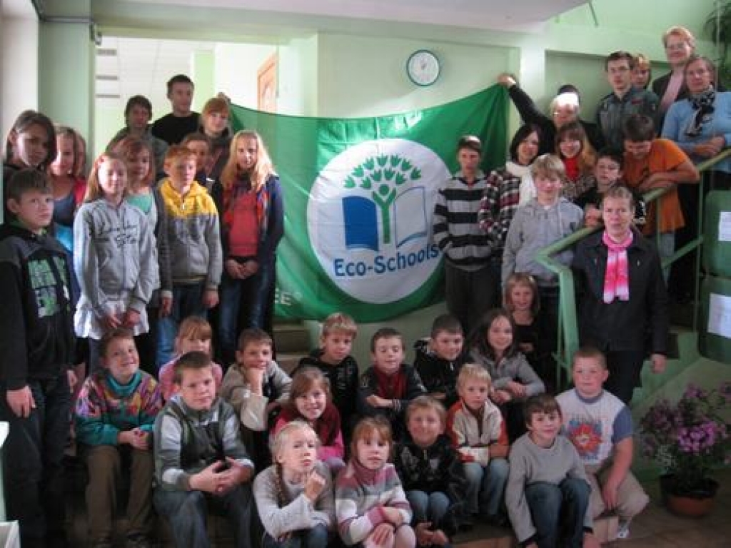 Pie Odzienas skolas plīvos Zaļais karogs
