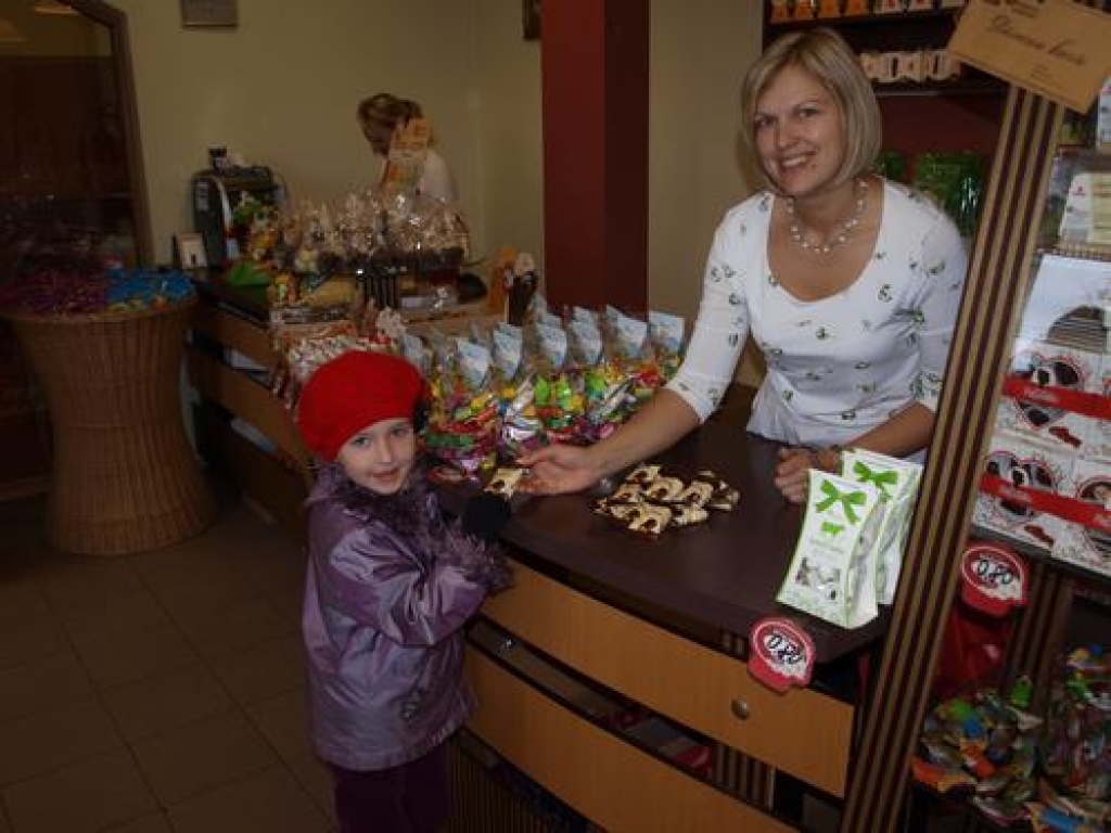Skrīveru “Gotiņa” šokolādes glazūrā