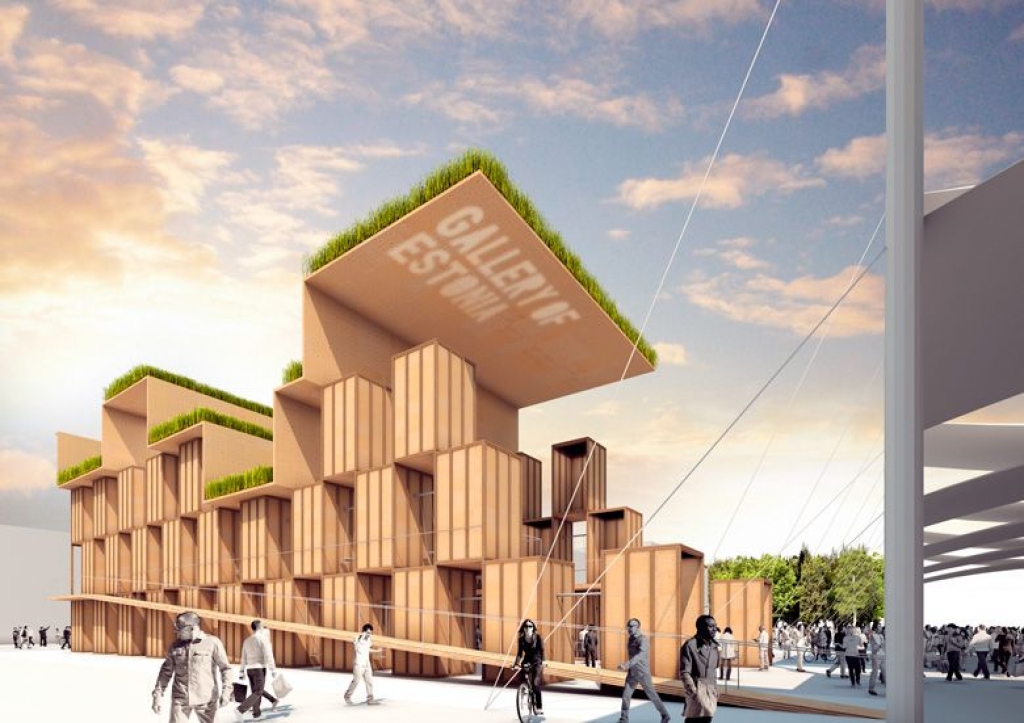Igaunija paviljonu EXPO 2015 būvēs no koka kastēm