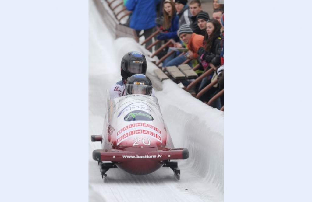 Latvijas bobsleja četriniekiem labāko sešnieks Pasaules kausa otrajā posmā