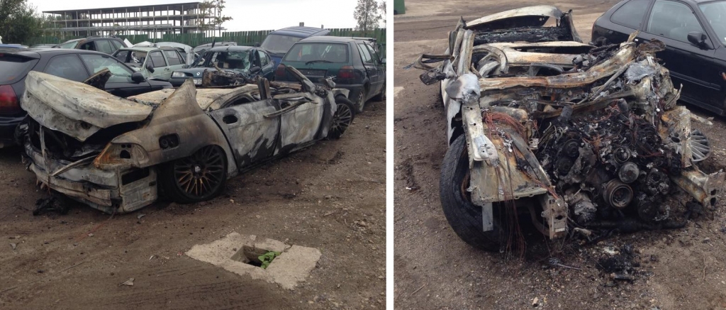 Vīrieši Mārupē no degošas automašīnas izglābj divus jauniešus