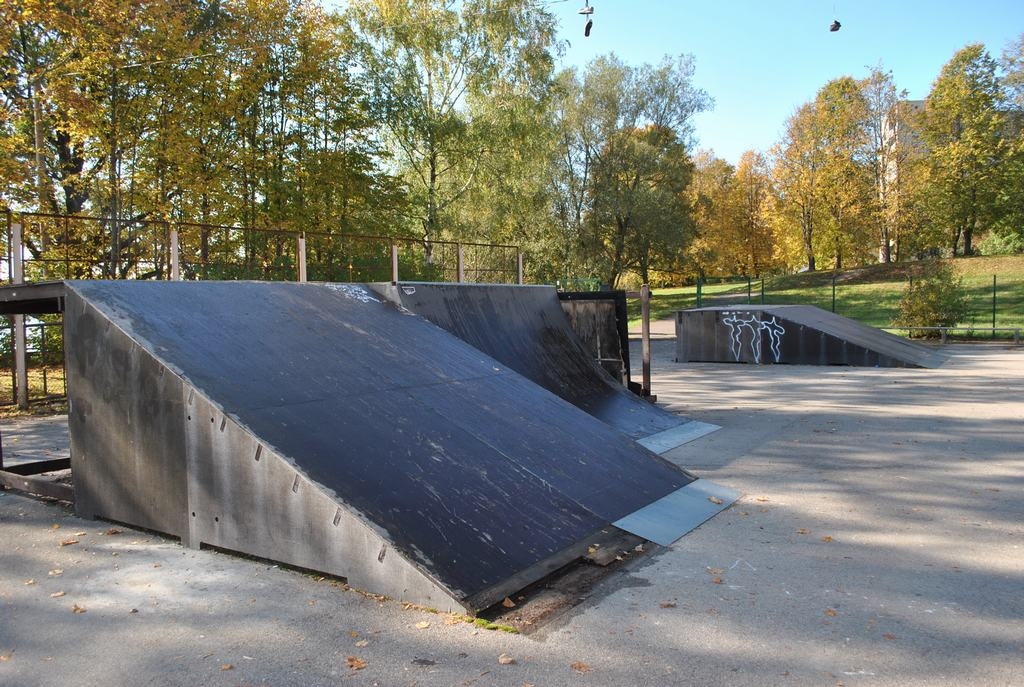 Demontē Aizkraukles skeitparku