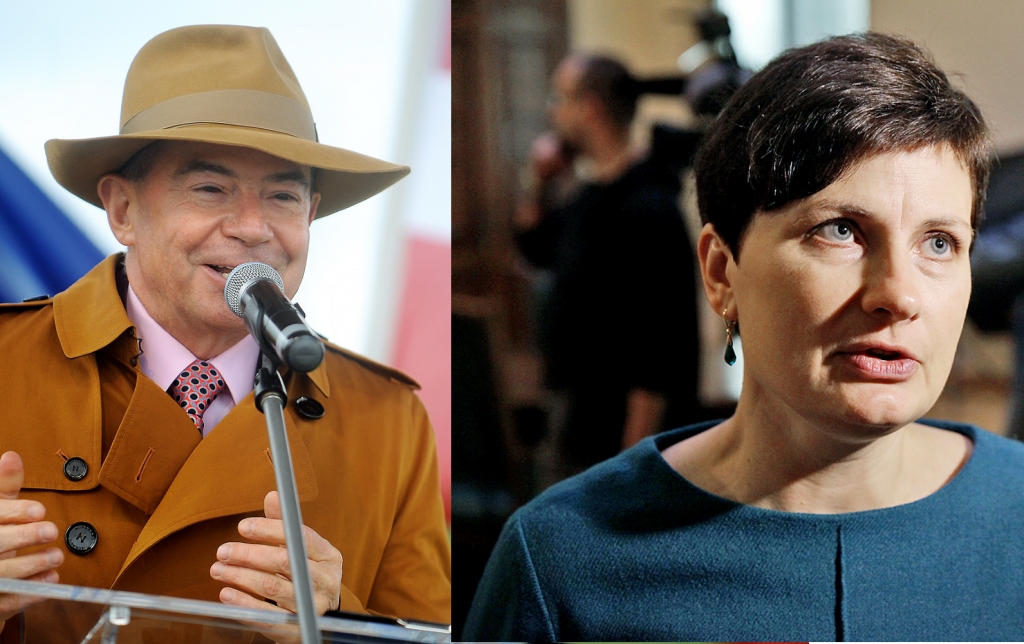 Dienas duelis: Ilze Viņķele un Aivars Lembergs