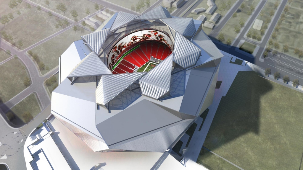 Amerikāņu futbola komanda pārsteidz ar sava 1,2 miljardus vērtā stadiona plāniem