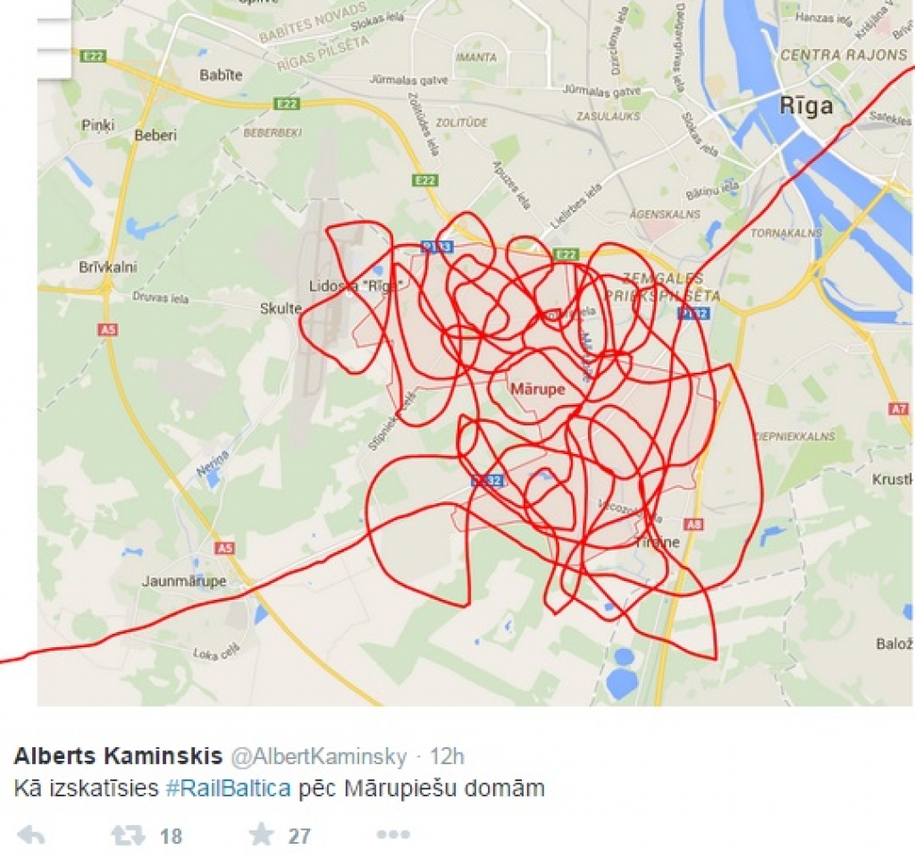 Tviterpērles: Rail Baltica apspriešana - provinciālisms un  komunikācijas neparaugstunda