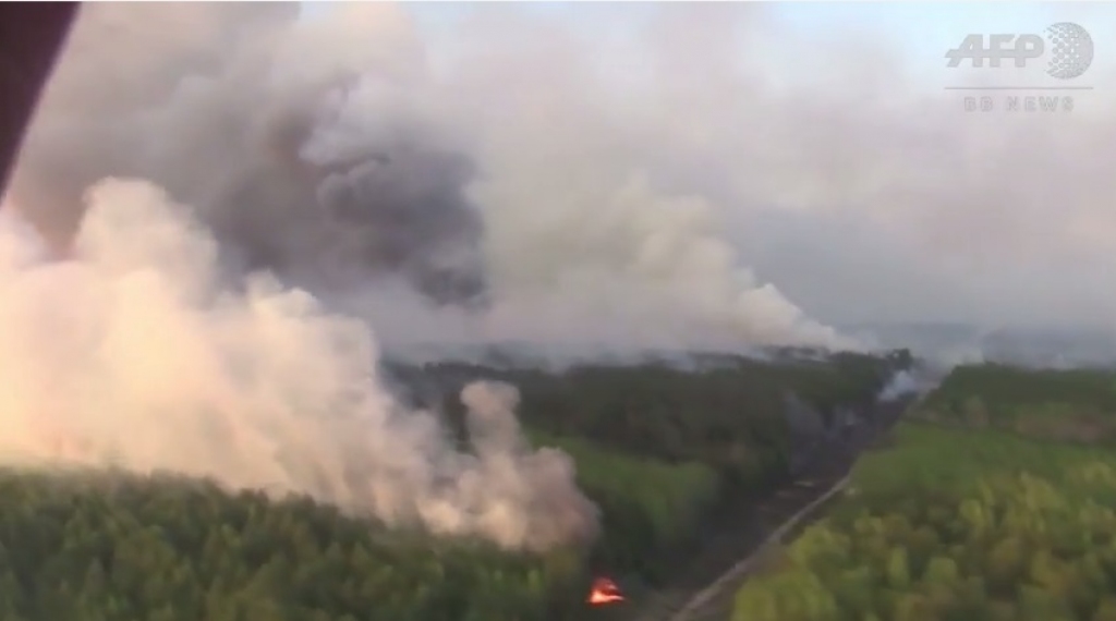 VIDEO: Meža ugunsgrēks Černobiļas atomreaktora reģionā ierobežots