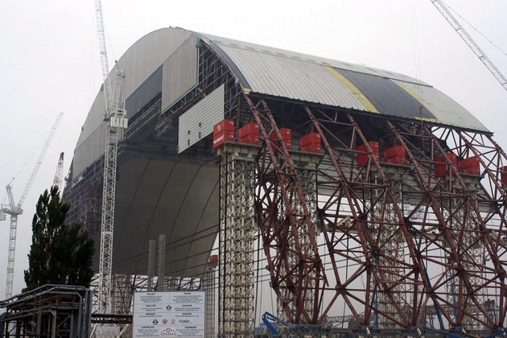 Ziedotāji Černobiļas atomelektrostacijas jaunā sarkofāga izveidei pārskaitīs 180 miljonus eiro