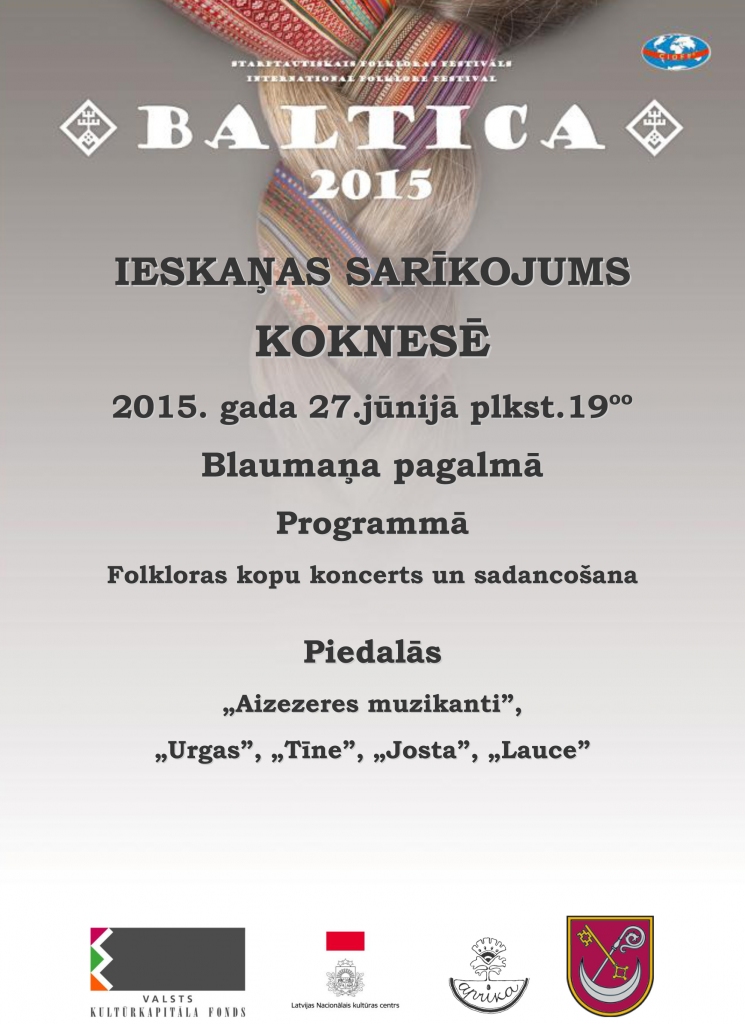 Koknesē festivāla “Baltica 2015” koncerts 