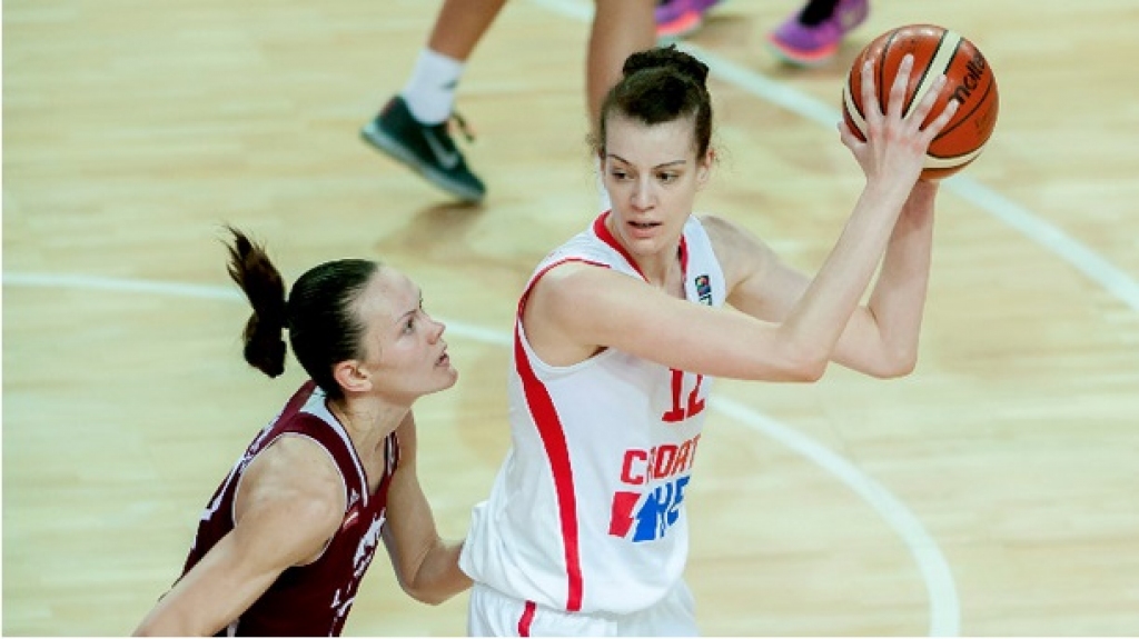 Latvijas basketbolistes ļoti svarīgā Eiropas čempionāta mačā piekāpjas Horvātijai
