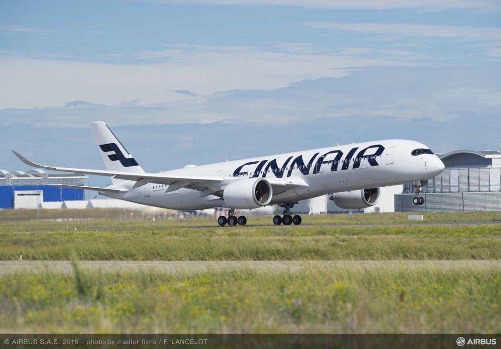 Finnair kļūst par pirmo aviokompāniju Eiropā, kas saņēmusi A350 XWB