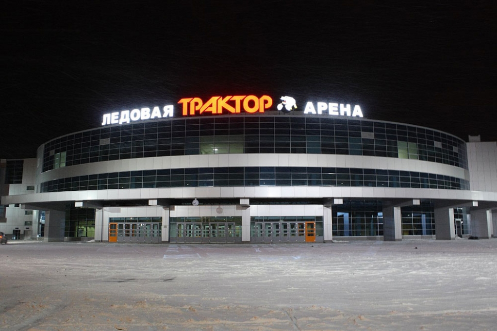 Aizdegusies Traktor arēna Čeļabinskā, kur šovakar jāspēlē Rīgas Dinamo