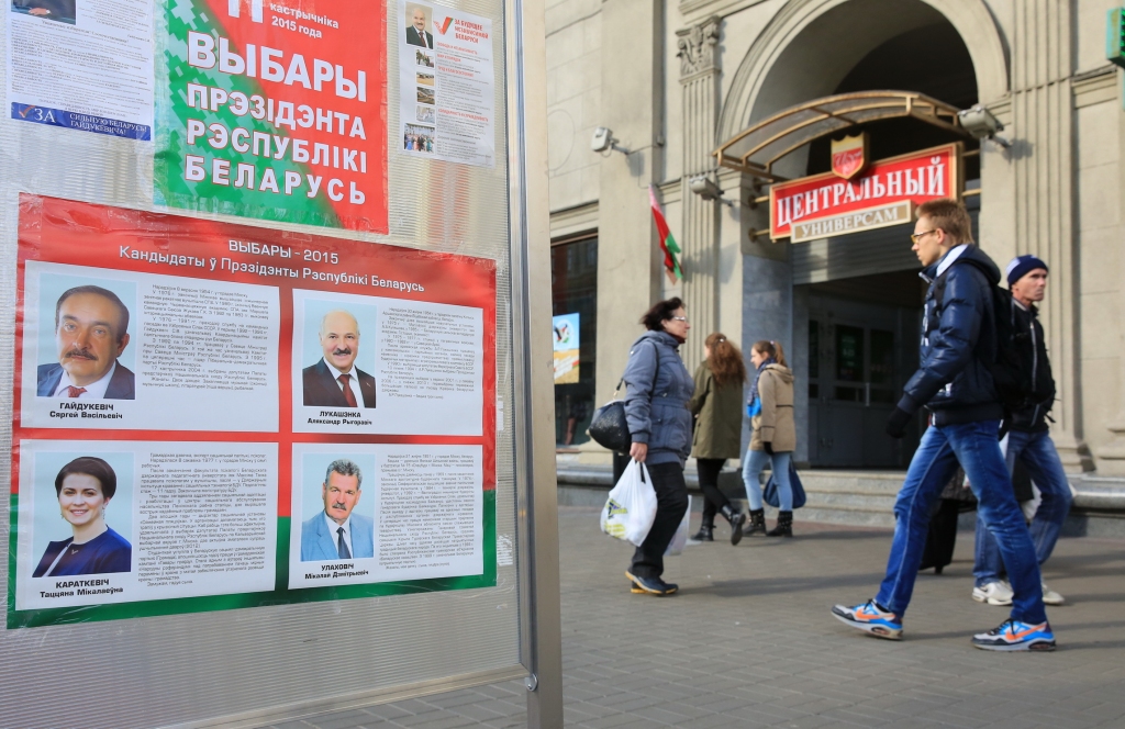 Baltkrievijā notiek prezidenta vēlēšanas