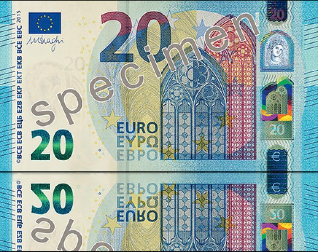 Novembrī apgrozībā laidīs jaunu 20 eiro banknoti