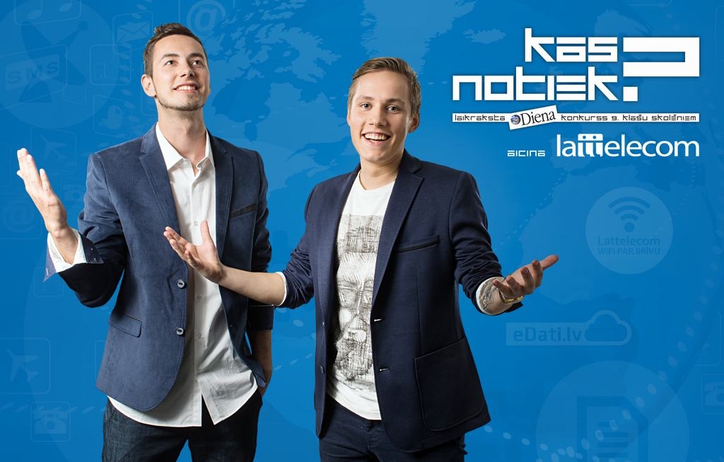  9. klašu konkursu «Kas notiek?» kanāla 360TV tiešraidē vadīs grupa «OLAS»