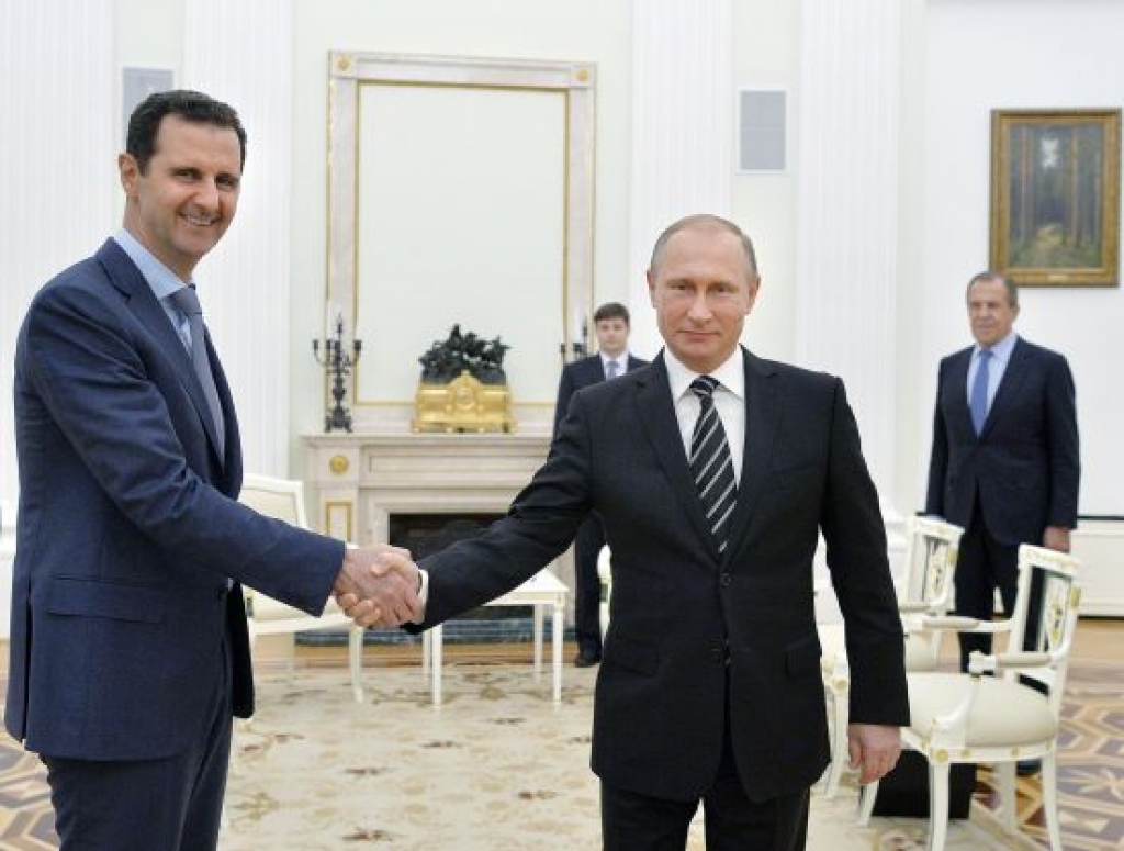 Asads slavē draugu Putinu