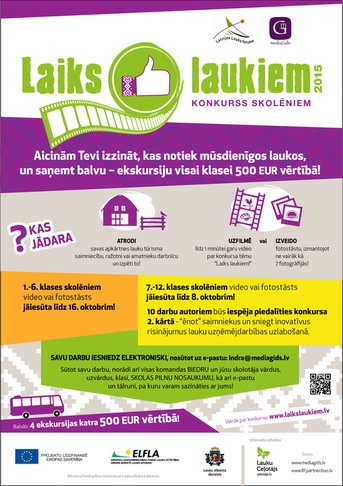 Neretas skolēni iekļūst konkursa “Laiks laukiem 2015” finālā