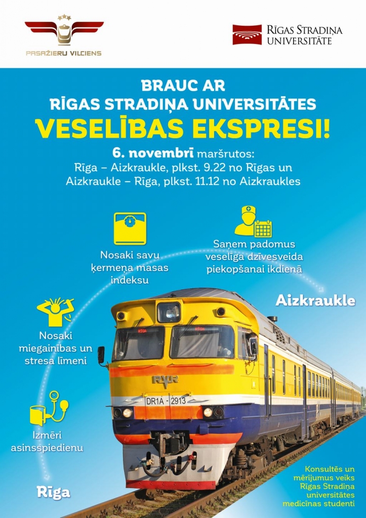 Uz Aizkraukli dosies Rīgas Stradiņa universitātes "Veselības ekspresis"