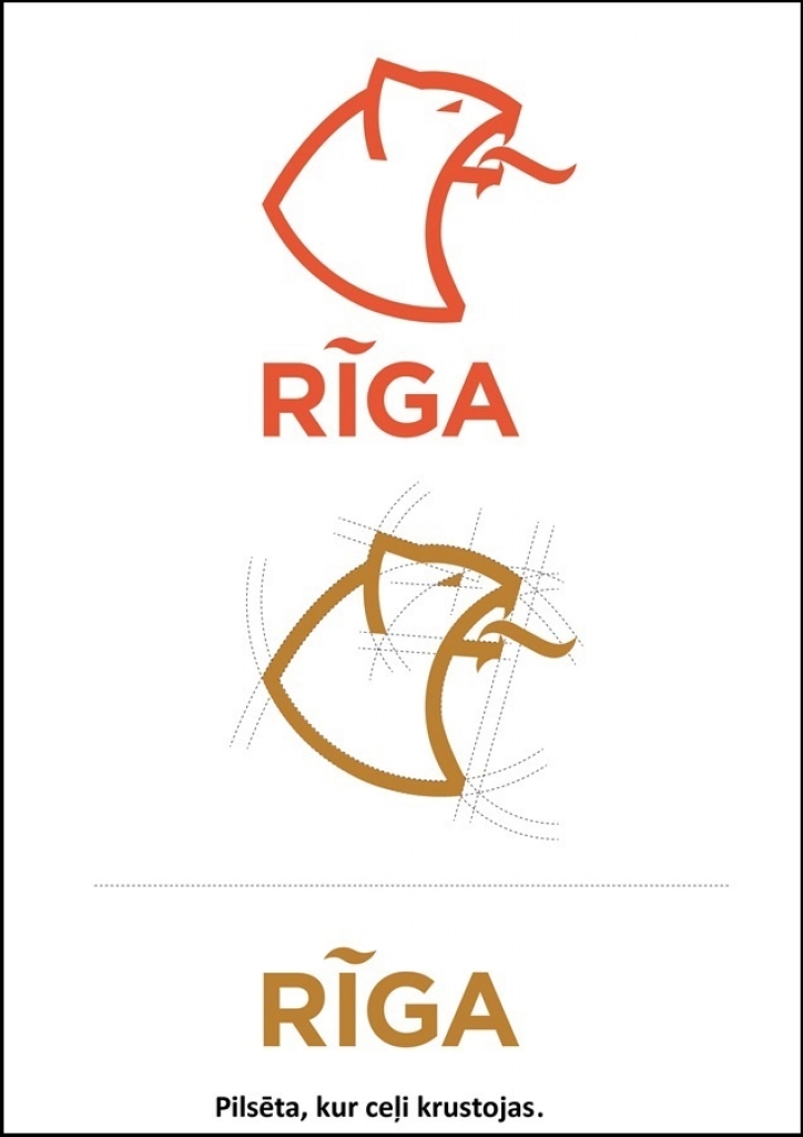 FOTO: Rīdzinieku vērtējumam nodoti astoņi Rīgas logo varianti 