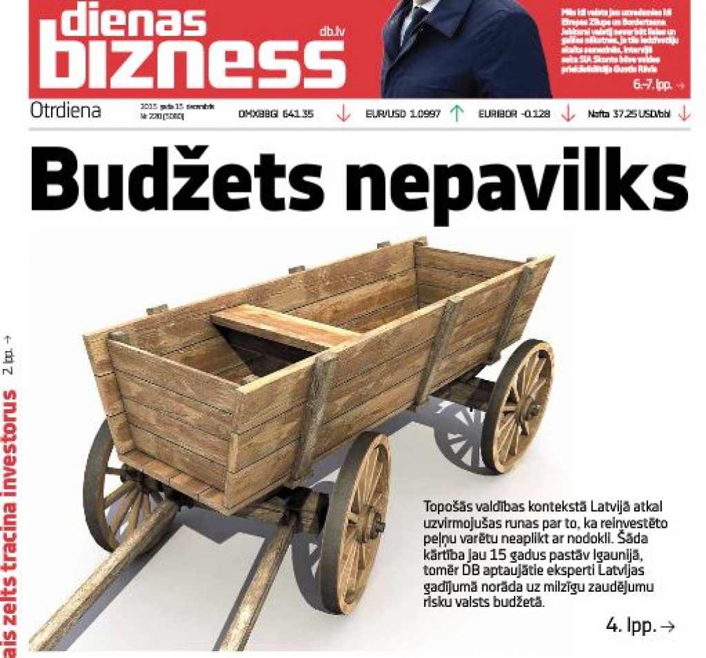 Dienas tēma: Investīcijas no peļņas nodokļa neatbrīvot