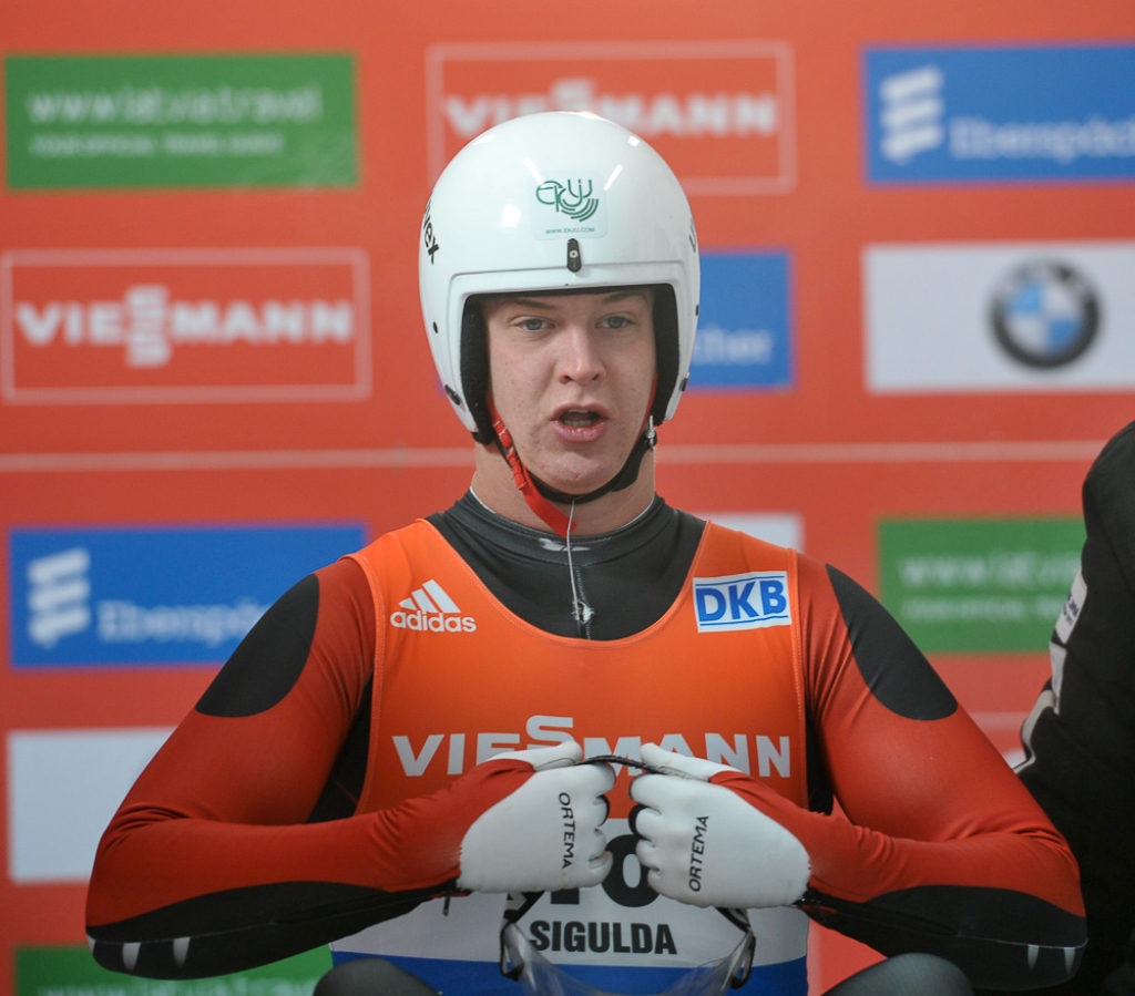 FOTO: Kamaniņu braucējs Rozītis noslēdz desmitnieku PK posmā Siguldā