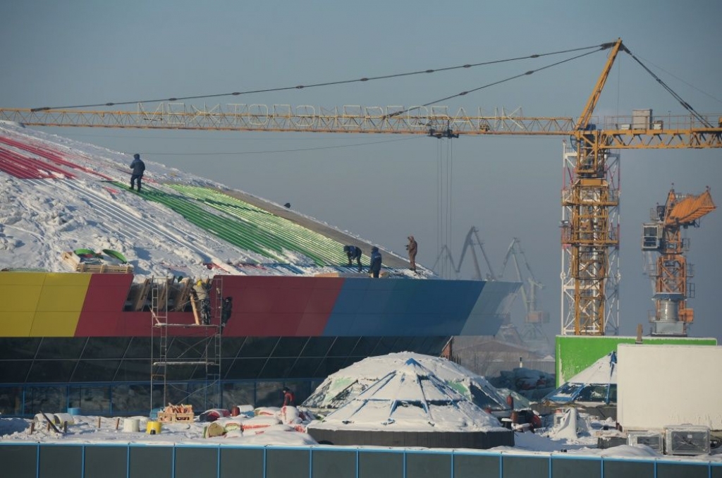FOTO: Novosibirskā ceļ lielāko akvaparku Krievijā