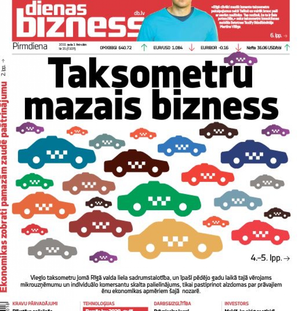 Dienas tēma: Taksometru nozare kļuvusi par mazo biznesu 