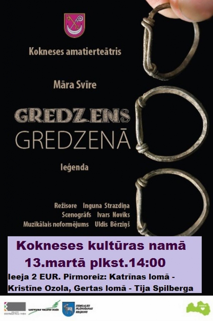  Kokneses amatieru teātra izrāde Māra Svīre "GREDZENS GREDZENĀ"