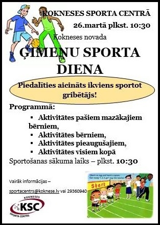 Koknesē Ģimeņu sporta diena