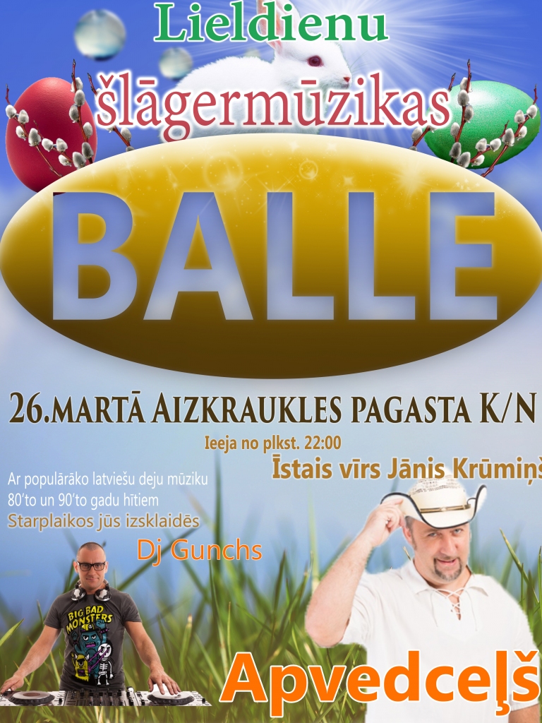 Aizkrauklē Lieldienu šlāgermūzikas balle