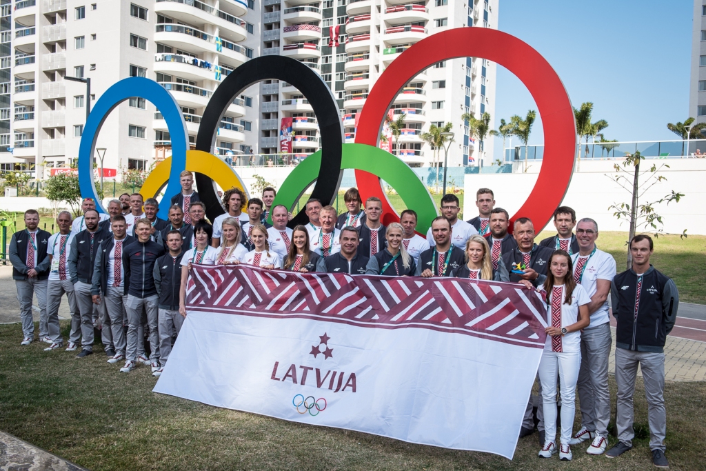 FOTO: Latvija soļo Rio atklāšanā