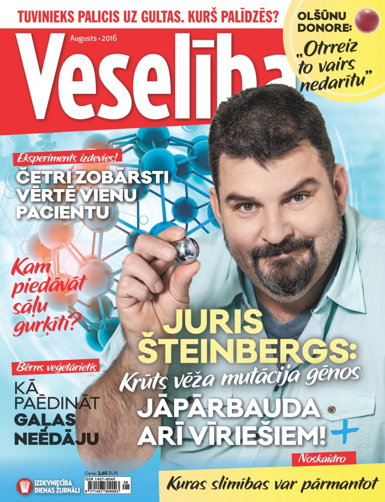 Žurnālā “Veselība” augusta numurā