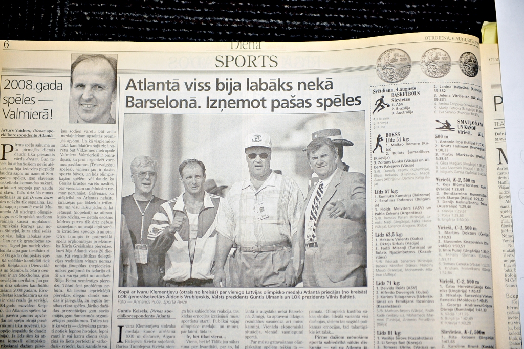 Vēsture Dienā: Toreiz Atlantas olimpiādē Latvijai tika tikai viena, tomēr medaļa
