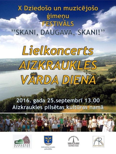 Lielkoncerts Aizkraukles vārdadienā