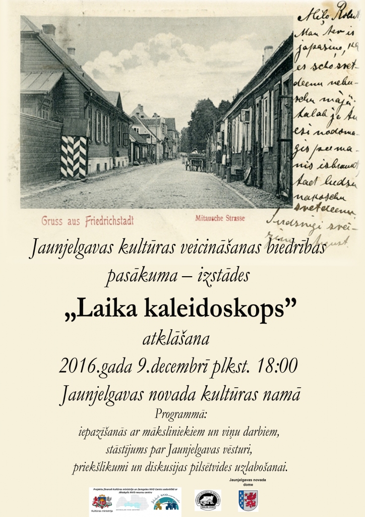 Jaunjelgavā izstādes "Laika kaleidoskops" atklāšana