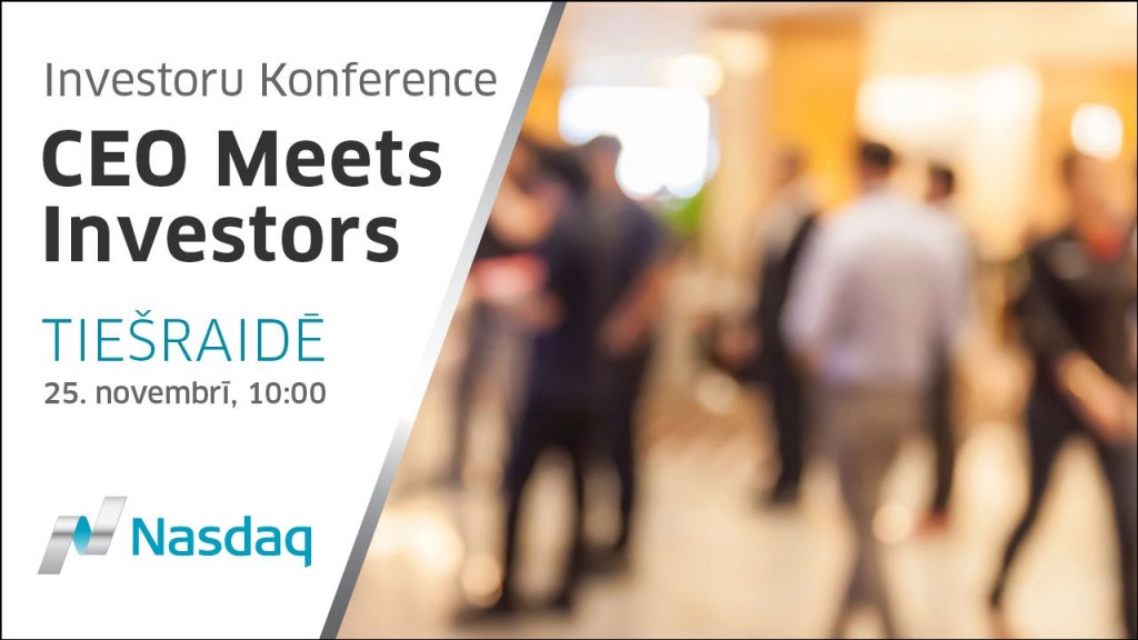 Tiešraide: Konference CEO Meets Investors