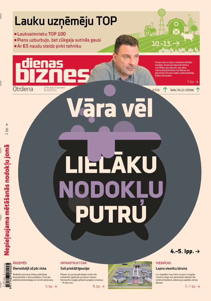 Uzpūš lielāku nodokļu miglu
