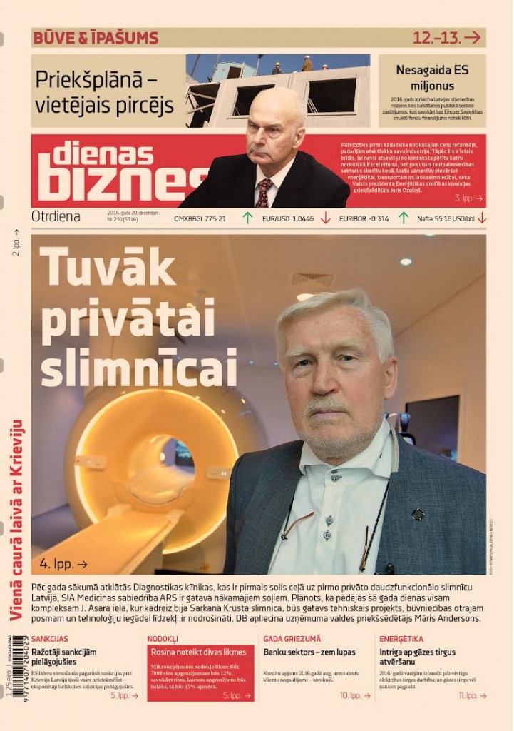 Gatavi nākamajiem soļiem ceļā uz privāto slimnīcu