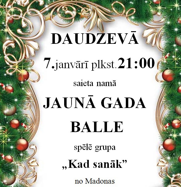 Daudzevā Jaunā gada balle