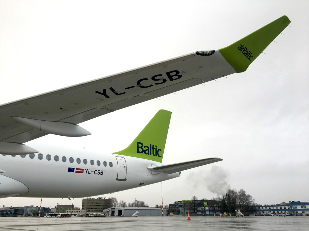 airBaltic saņem otro CS300 lidaparātu
