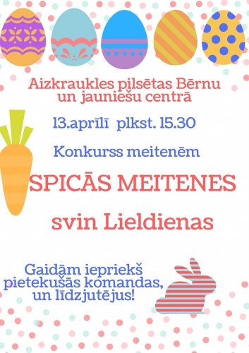 Aizkrauklē "Spicās meitenes" svin Lieldienas