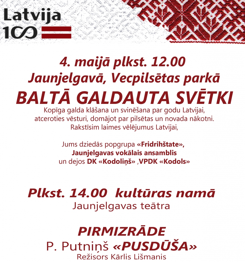 Jaunjelgavā Baltā galdauta svētki